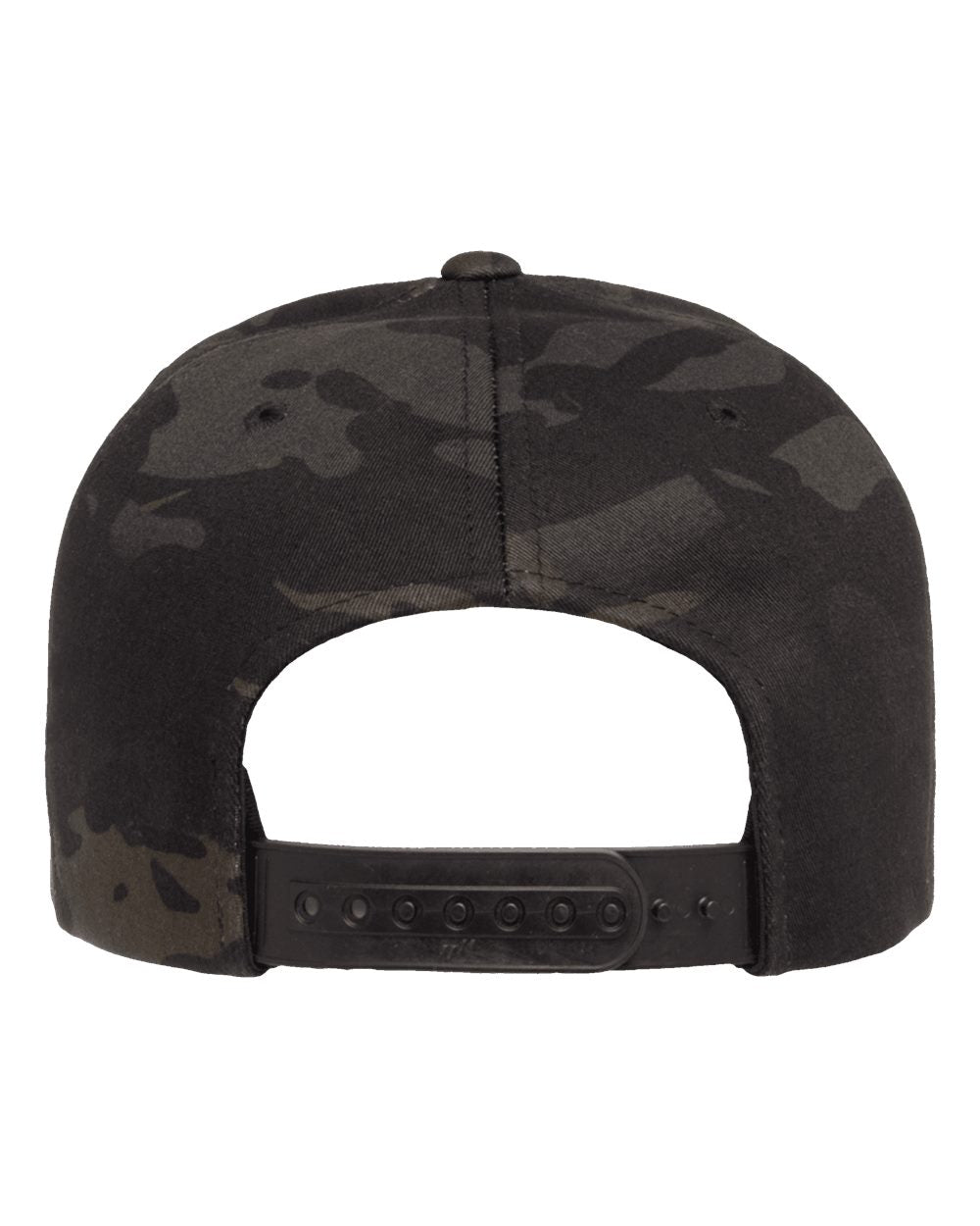 SCA SnapBack Flat Bill Hat w/ American Flag Faux Leather Patch
