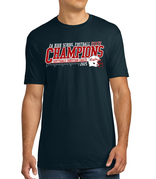 2025 State Champs - NLA 100% Cotton Tee - FRONT AND BACK DESIGN