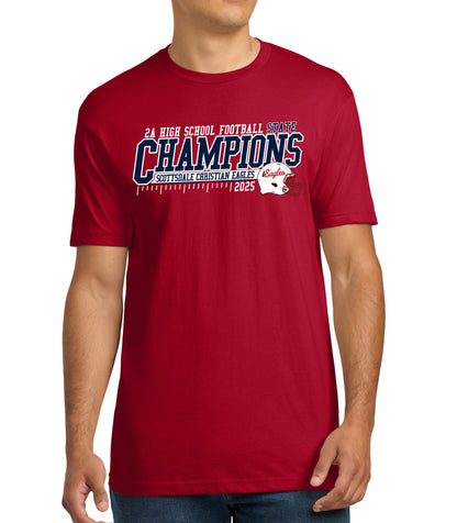 2025 State Champs - NLA 100% Cotton Tee - FRONT AND BACK DESIGN