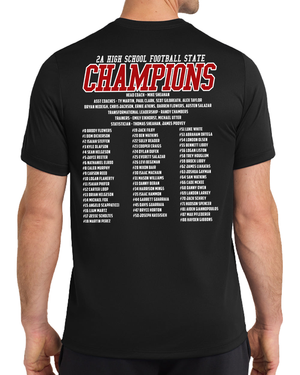 2025 State Champs - Nike Dri-Fit Tee - FRONT AND BACK DESIGN
