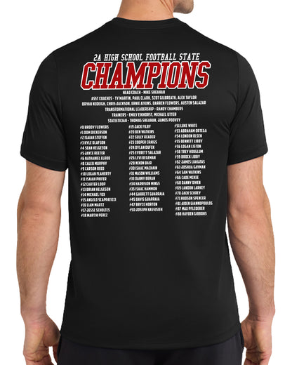 2025 State Champs - Nike Dri-Fit Tee - FRONT AND BACK DESIGN