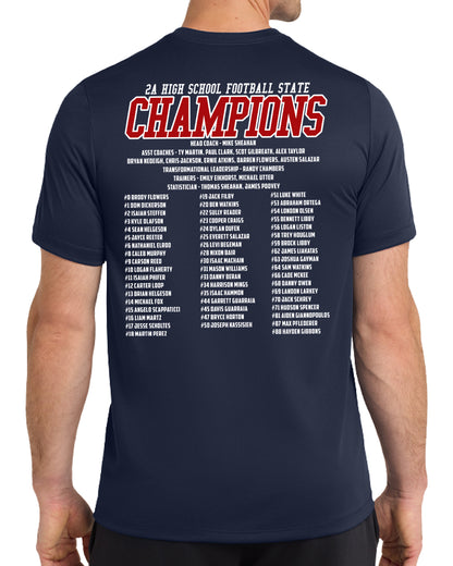 2025 State Champs - Nike Dri-Fit Tee - FRONT AND BACK DESIGN