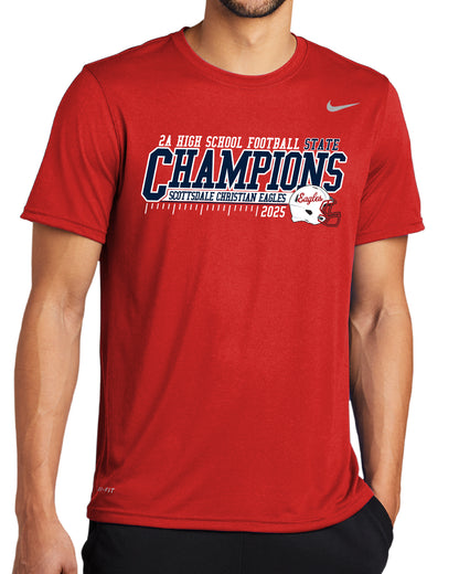 2025 State Champs - Nike Dri-Fit Tee - FRONT AND BACK DESIGN