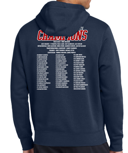 2025 State Champs - Nike Fleece Pullover Hoodie - FRONT AND BACK DESIGN