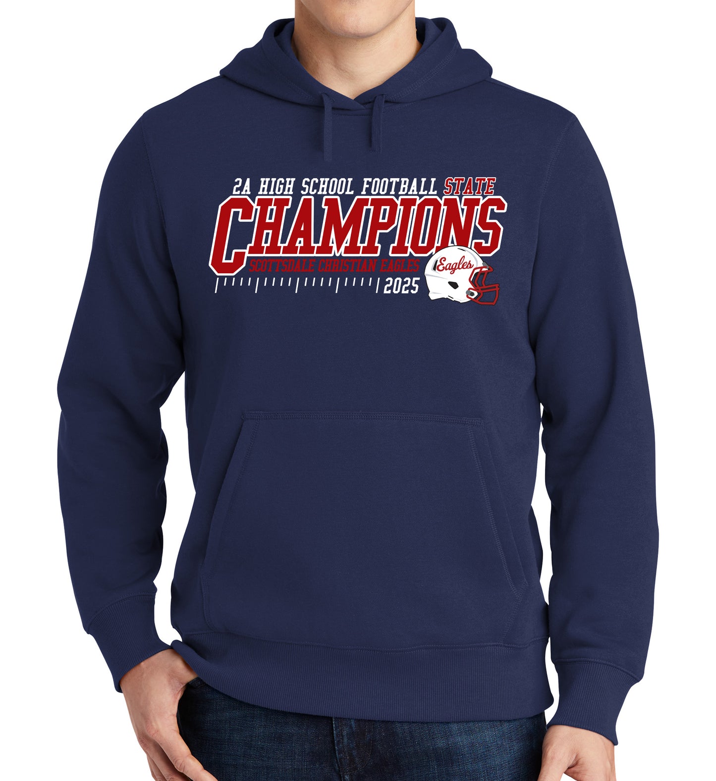 2025 State Champs - Sport-Tek Fleece Hoodie - FRONT AND BACK DESIGN