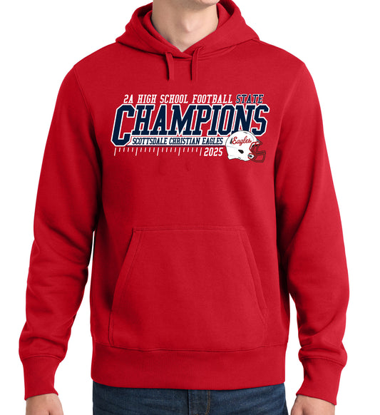 2025 State Champs - Sport-Tek Fleece Hoodie - FRONT AND BACK DESIGN