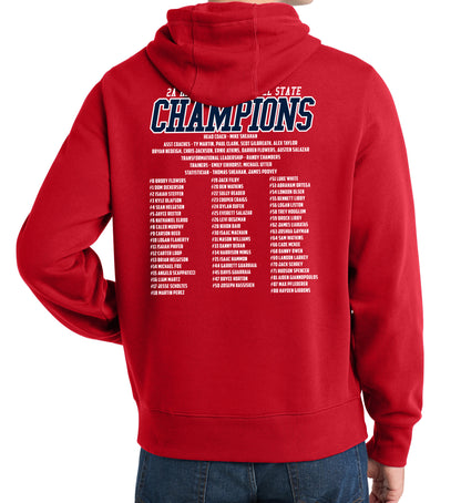 2025 State Champs - Sport-Tek Fleece Hoodie - FRONT AND BACK DESIGN