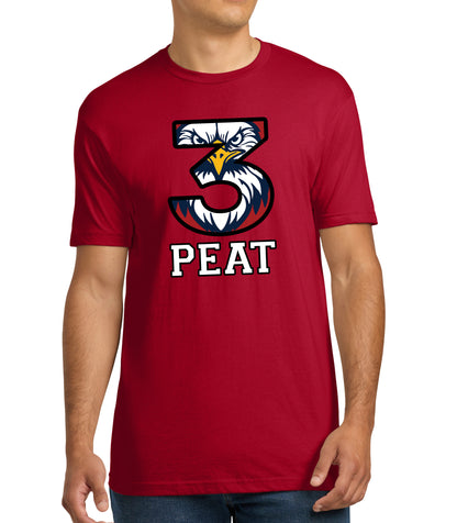 3-PEAT State Champs - NLA 100% Cotton Tee - FRONT DESIGN ONLY