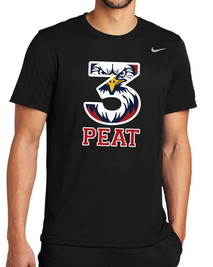 3-PEAT State Champs - Nike Dri-Fit Tee - FRONT DESIGN ONLY