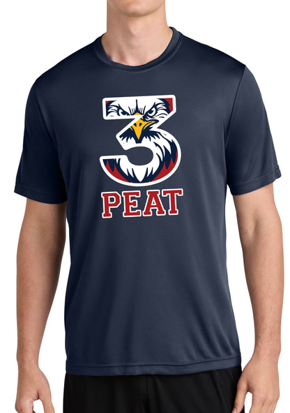 3-PEAT State Champs - Sport-Tek Dri-Fit Tee - FRONT DESIGN ONLY