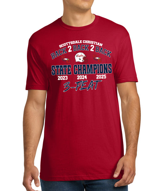 Back2Back2Back - NLA 100% Cotton Tee - FRONT DESIGN ONLY