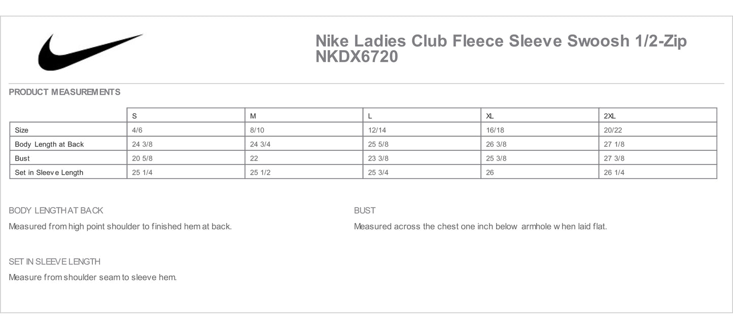 Nike Club Fleece Sleeve Swoosh 1/2-Zip - Women's